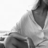 Ava shirt - natural stripe - Image 3