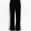 STRIPE DETAIL TIE WAIST PANTS - Image 2