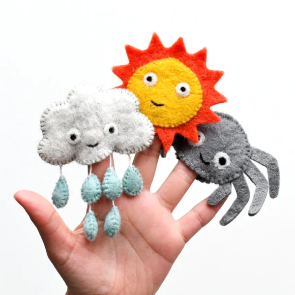 Itsy Bitsy Spider Finger Puppet Set