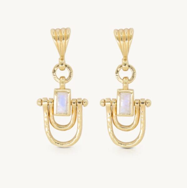 Allegra Moonstone Gold Earrings