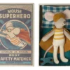 Maileg Super Hero Mouse in Matchbox - Image 2