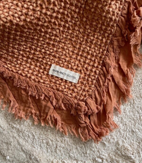 Organic Cotton Rustic Waffle Throw Blanket - Image 5
