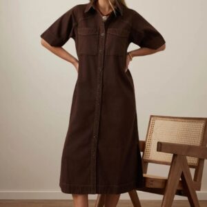 AVA SHORT SLEEVE MIDI DRESS