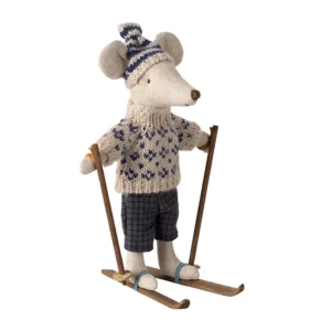 Maileg Winter Mouse Dad Ski Set