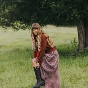 Red Check Linen Pants – 100% French Linen Relaxed Fit