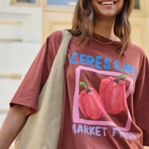LIV OVERSIZED TEE/GINGER/FARMERS MARKET