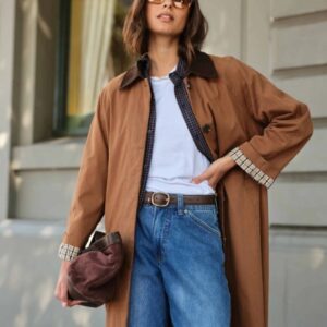 ASH COAT/TOFFEE CHOC COLLAR