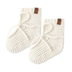 KNIT BOOTIES NATURAL