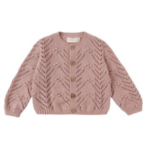 KNIT CARDIGAN MAUVE