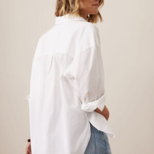 PETA OVERSIZED SHIRT/WHITE ORGANIC COTTON