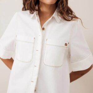NOA SHORT SLEEVE SHIRT/FRESH ECRU