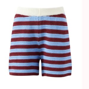 MARA TEXTURED KNIT SHORT/MULBERRY STRIPE
