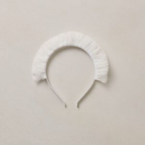 RUFFLE HEADBAND IVORY
